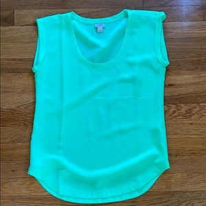 J crew factory green blouse